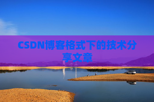 CSDN博客格式下的技术分享文章